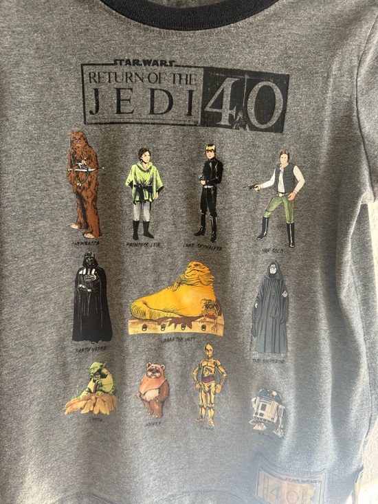 Star Wars Gray Short-Sleeve Kids Tee with Black Trim - Picture 6 of 6